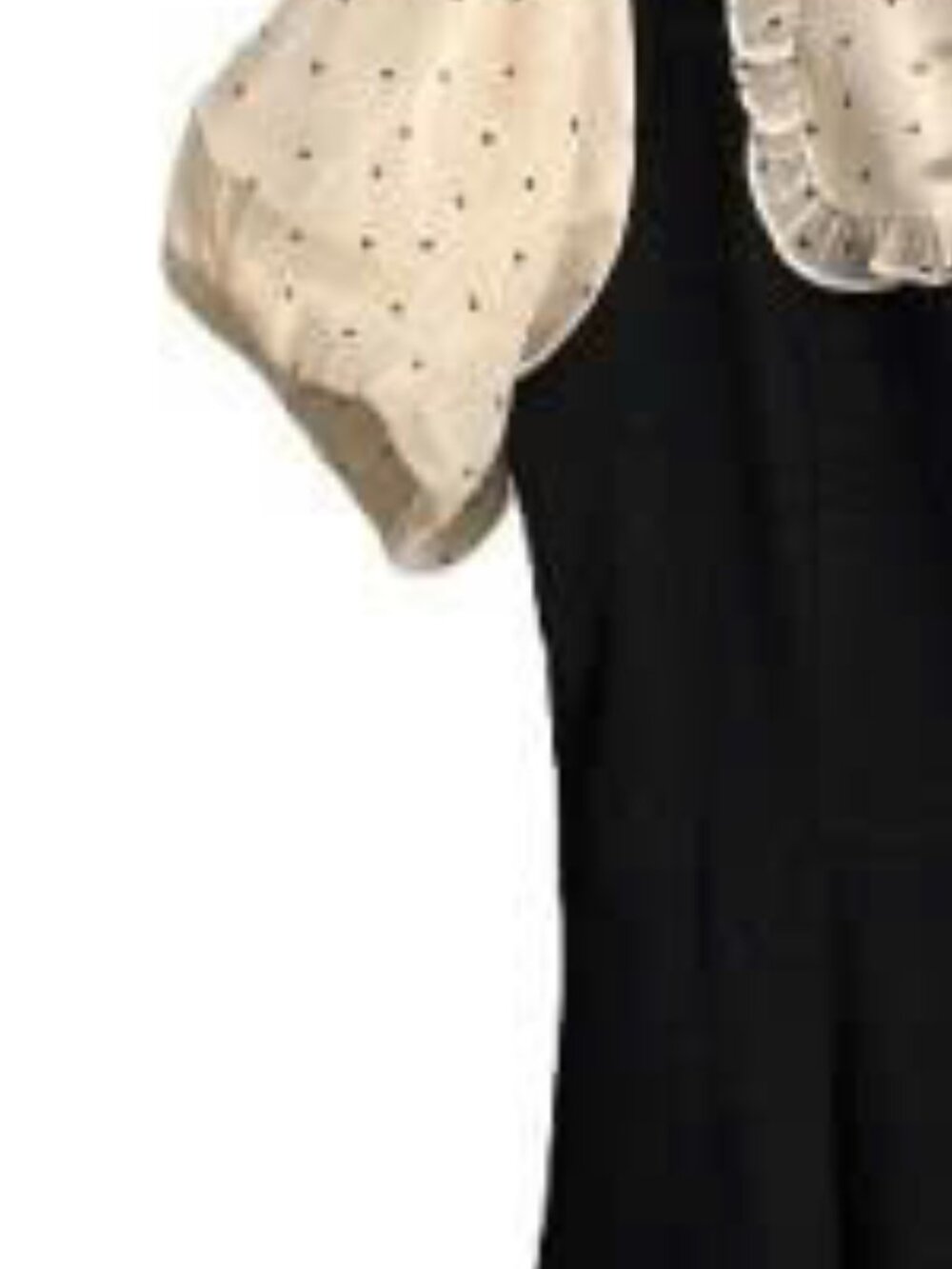 Contrast A-Line Dress - Picture 3 of 4